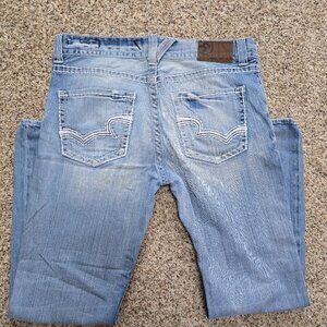 BIG STAR VINTAGE COLLECTION PIONEER BOOT EMBROIDERED DENIM JEAN Size 34R